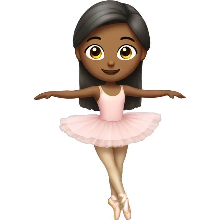 Ballet girl with pointe shoes emoji