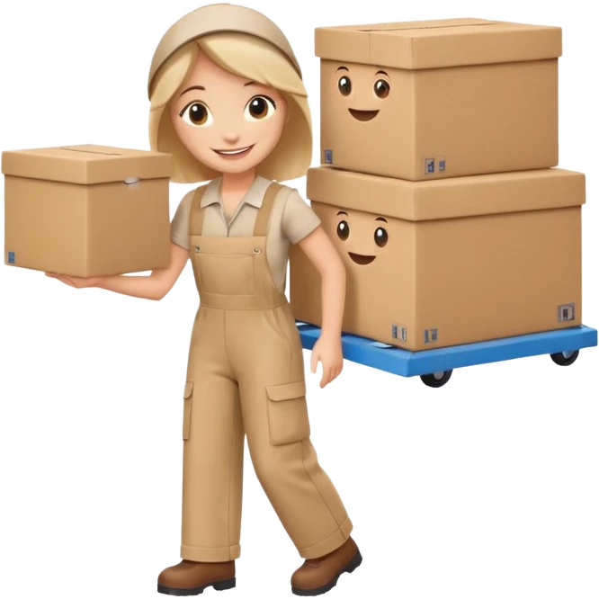 Box Carrier + dolly, Apartment Movers. emoji