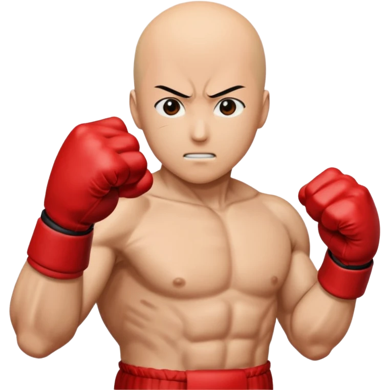 Saitama red hand punch emoji