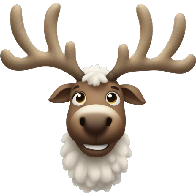 woolly reindeer emoji