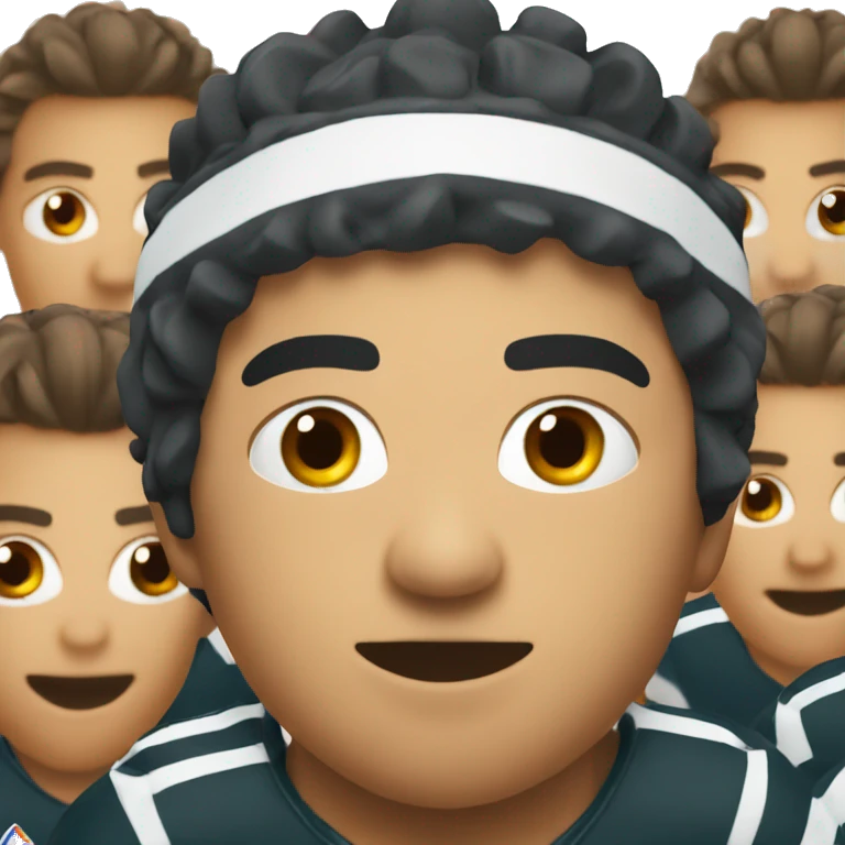 player in a rugby scrum emoji