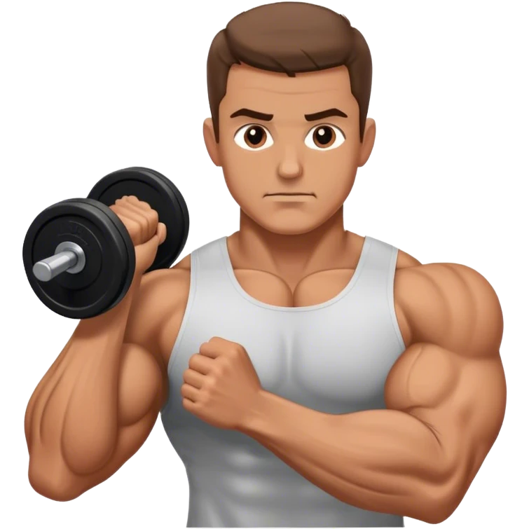 man weighted wrist curl emoji