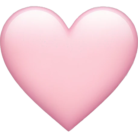 Light pink heart emoji