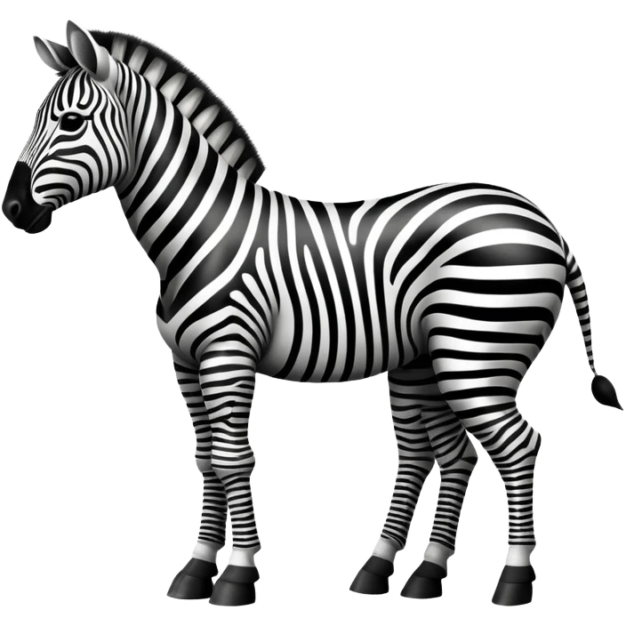 Vintage circus zebra emoji