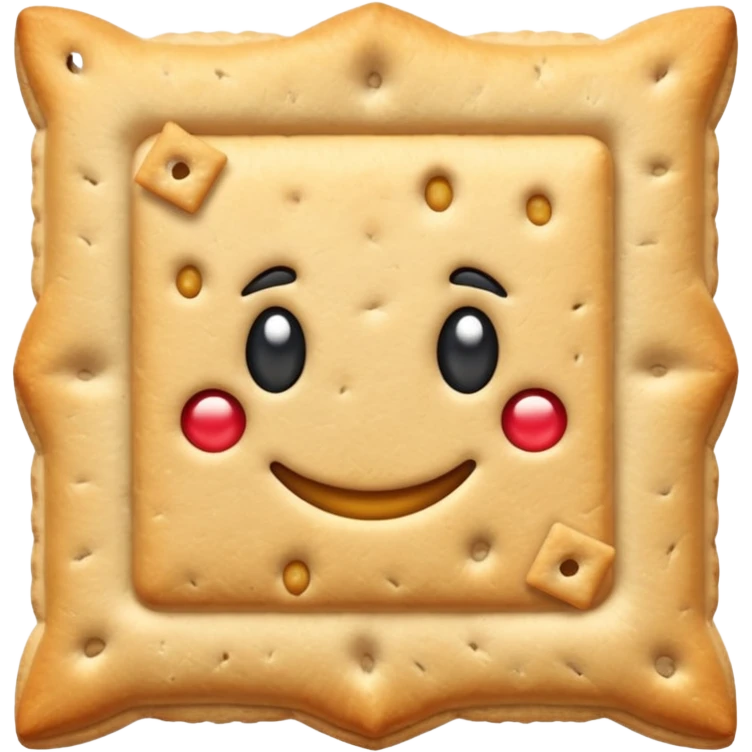 crackers carré aux graines bord lisse emoji