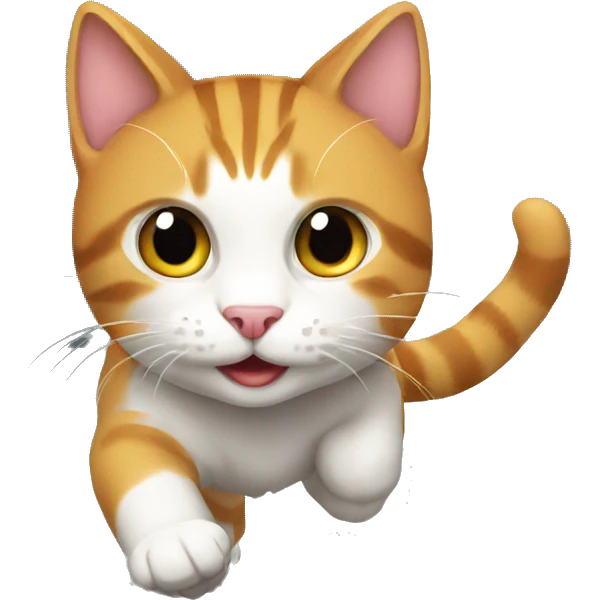 cat run  emoji