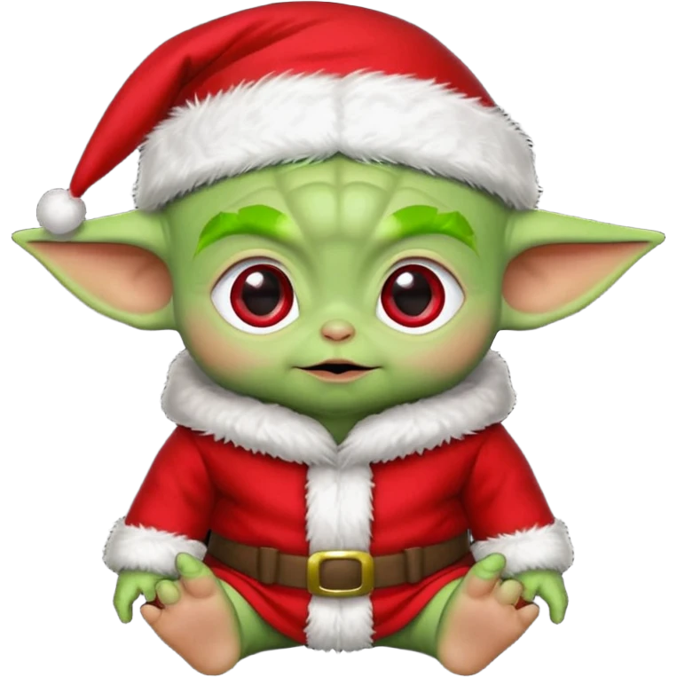 baby yoda santa hat emoji