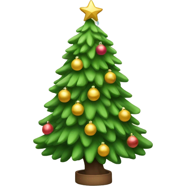 new year tree and toy emoji