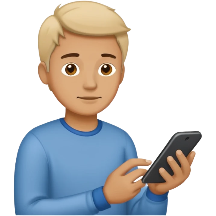 create a hand drawn icon fine line with a men doing habits emoji