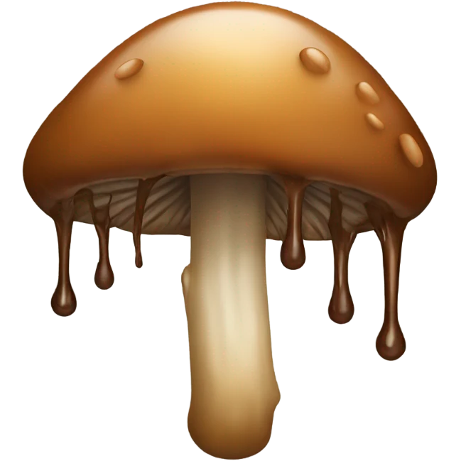 brown dripping mushroom emoji