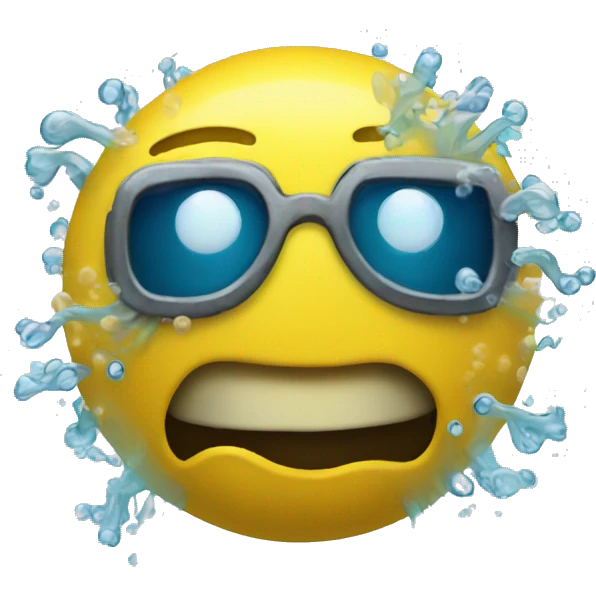 underwater yellow face emoji emoji