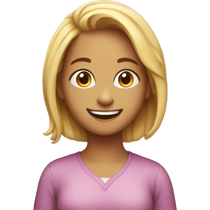 girl happy emoji