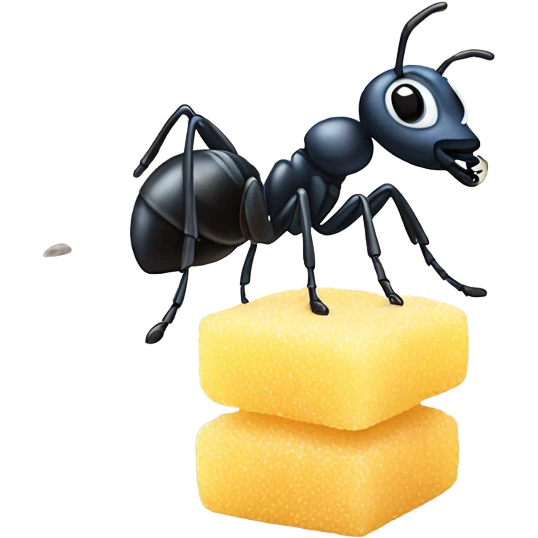 Ant eat sugar emoji