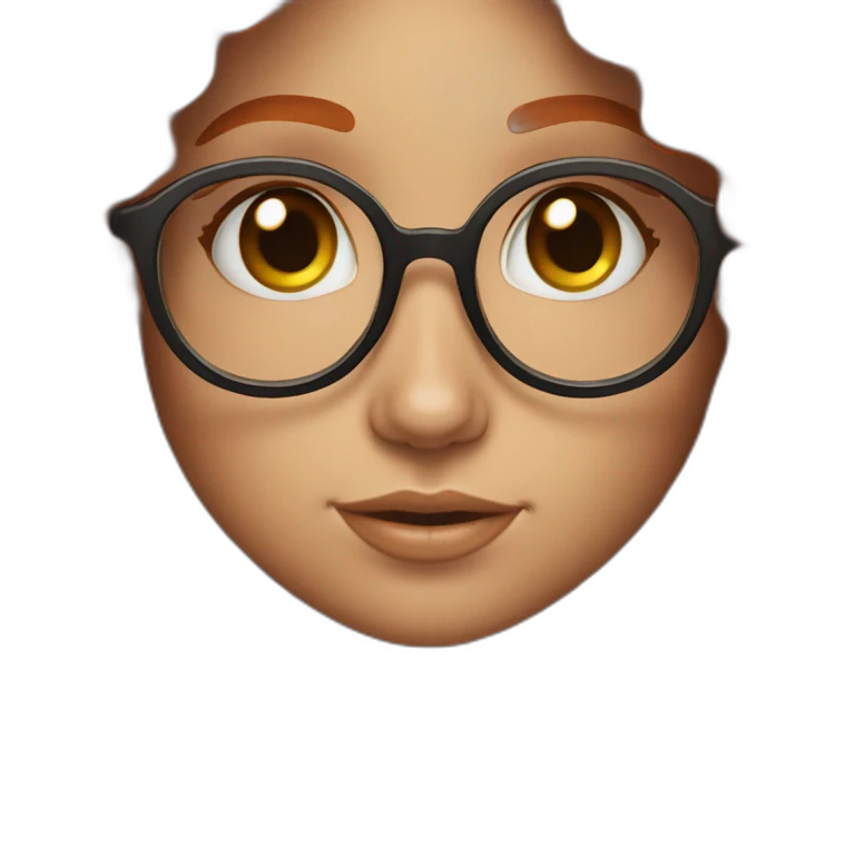 curly redhead glasses girl emoji