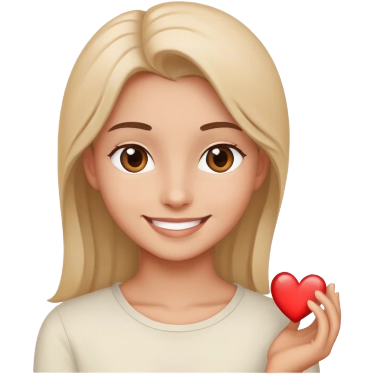 Smile with eyes of a heart of love  emoji