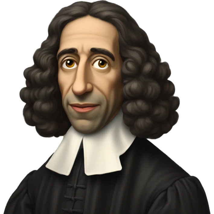 baruch spinoza, philosopher emoji