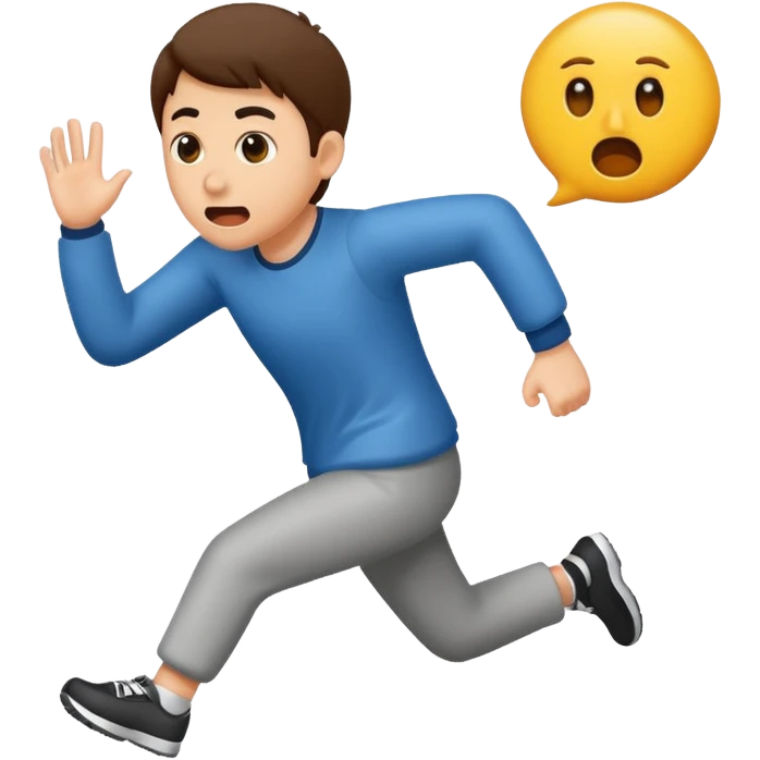 Being chased emoji