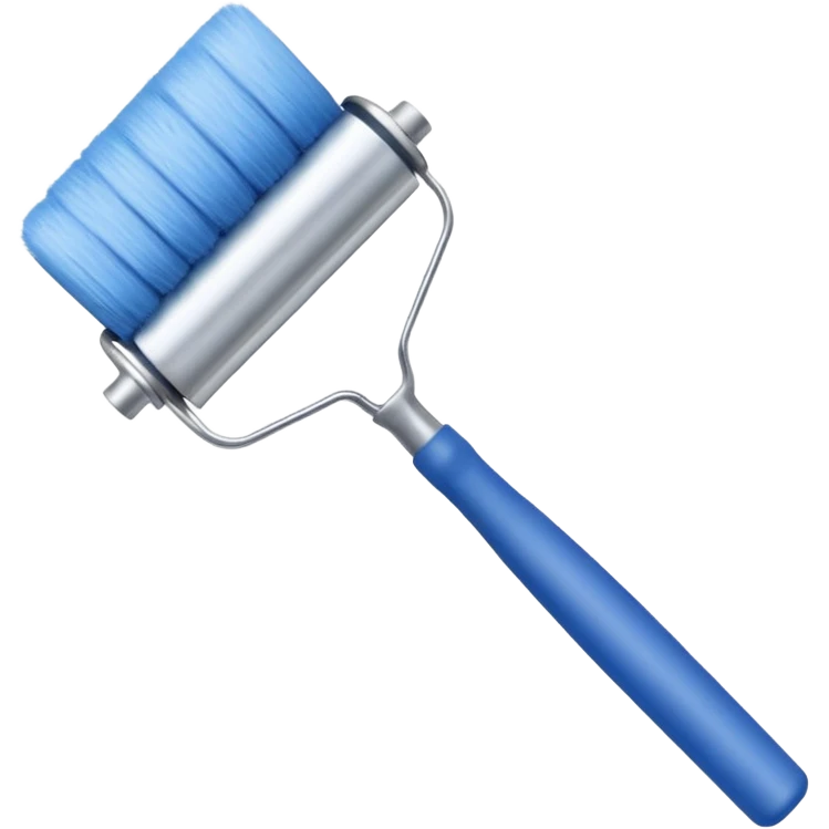 Small paint roller brush emoji