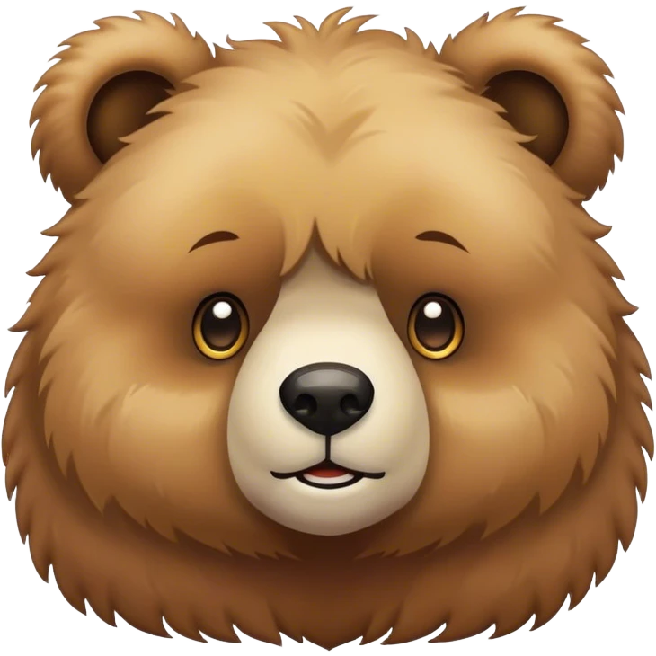 create a puffy bear emoji