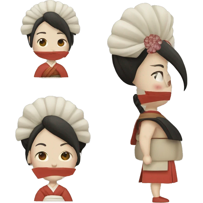 feudal Japan woman emoji