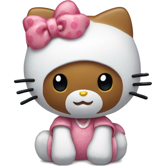 Happy hello kitty emoji