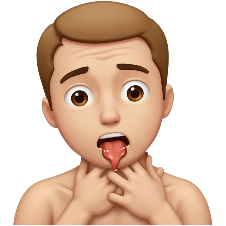 choking yourself man emoji