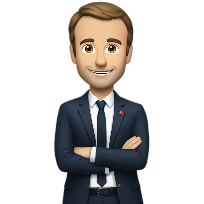 macron qui monte une vidéo emoji