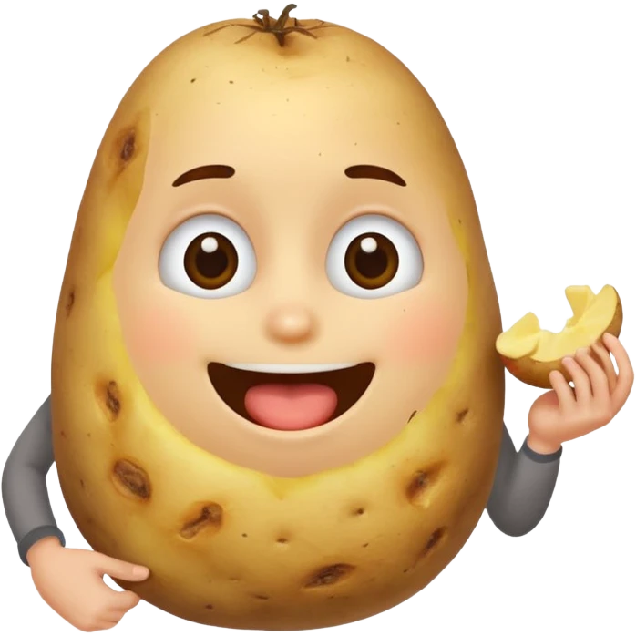 Potato eating  emoji