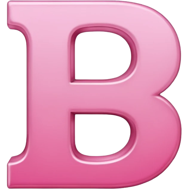 Lettre J de couleur rose emoji