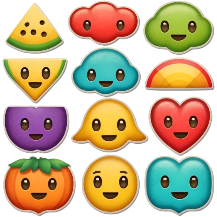 Retro Stickers  AMIGOS emoji