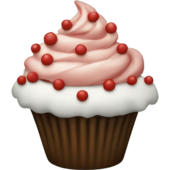 A Christmas cupcake  emoji