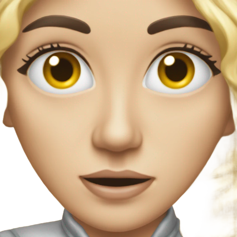 Phone in front of face woman￼ emoji