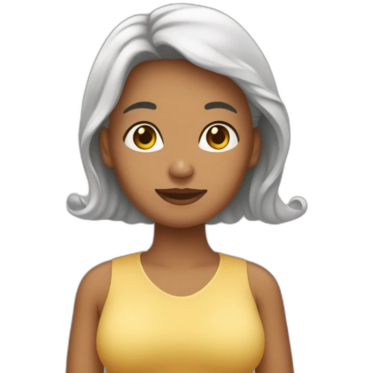 une femme qui allaite un bébé sans bébé emoji