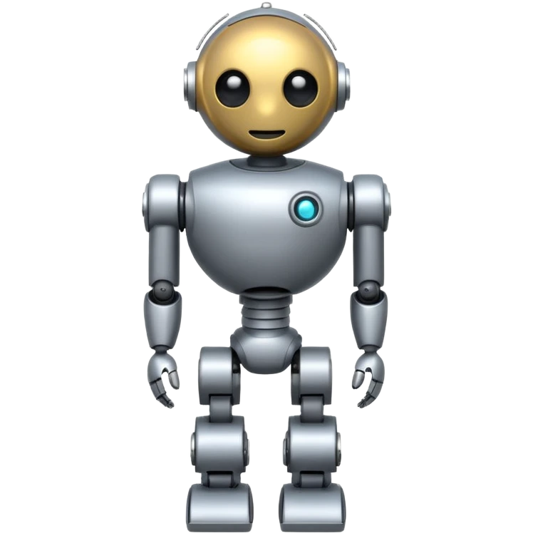 round robot,one-eye,full body. emoji