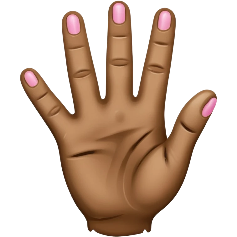 Hand with muddle finger, thumb, and pinky out emoji