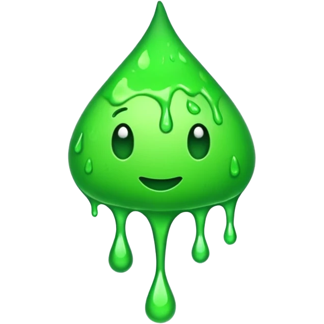 Clubs drippy slimey effect emoji