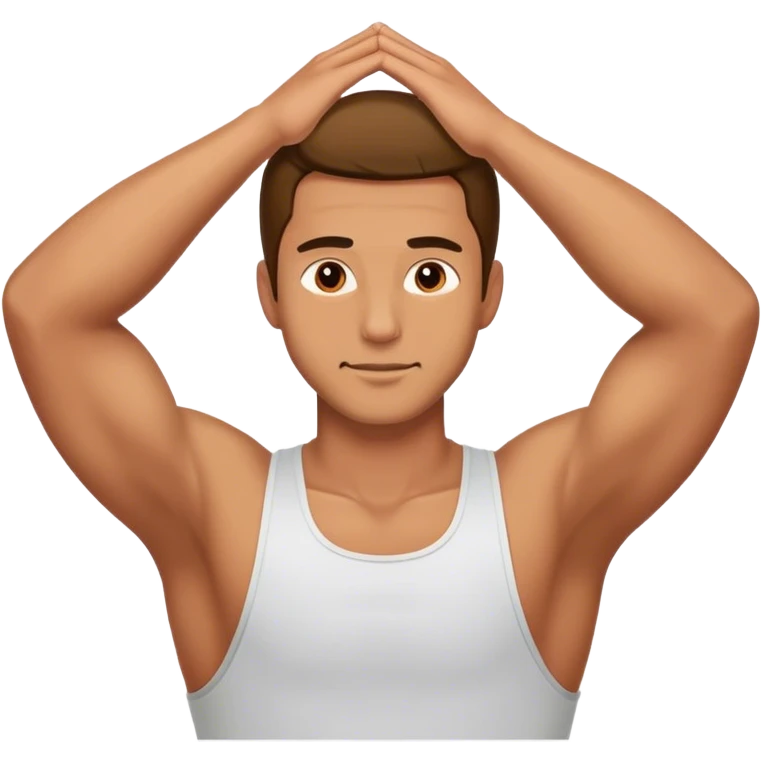 guy stretching emoji