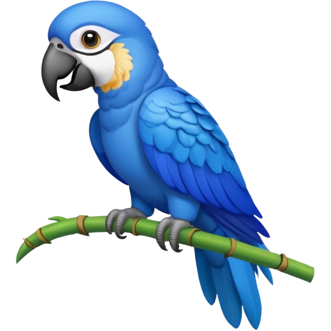 blue parrot from Brazil, rio emoji
