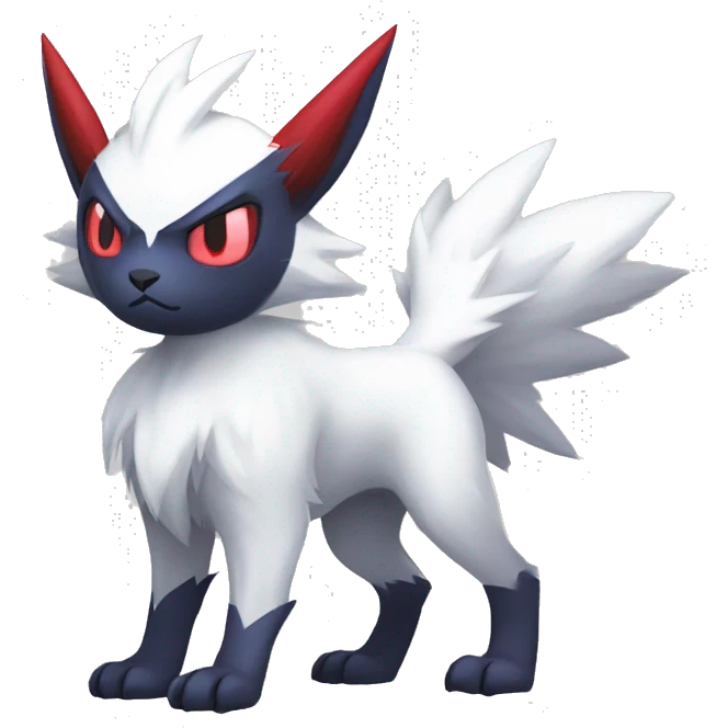 Cool Edgy Absol-Zangoose-Quilava, full body emoji
