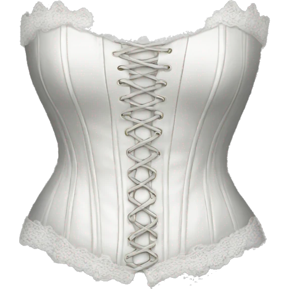 White lace corset emoji