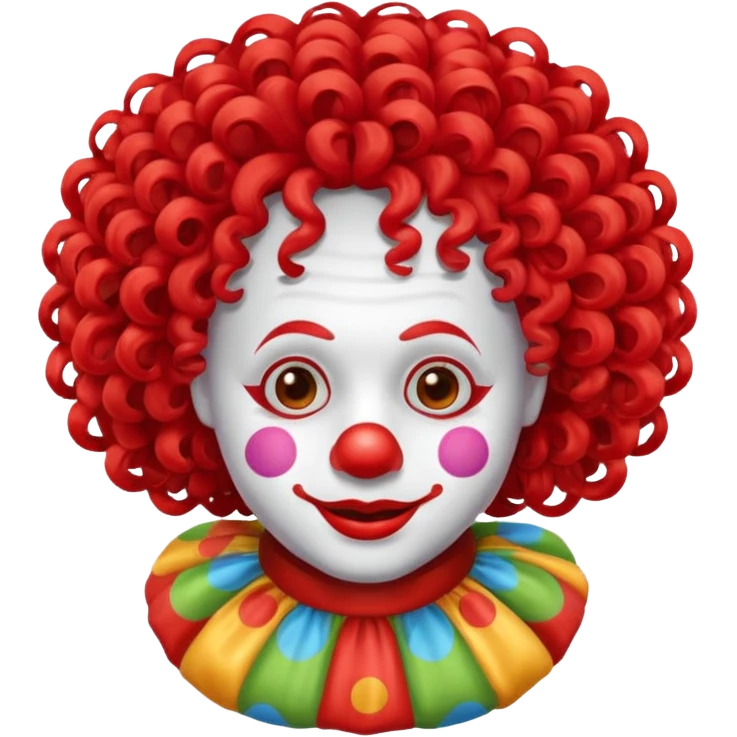 clown wig emoji