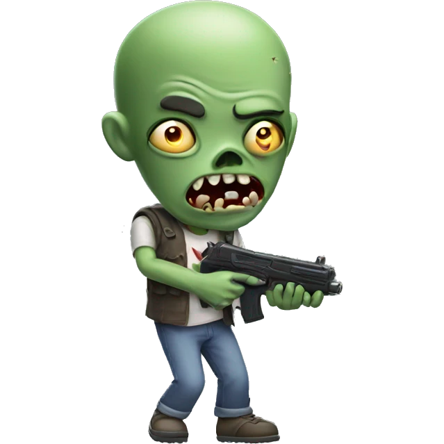 Zombie playing video game emoji
