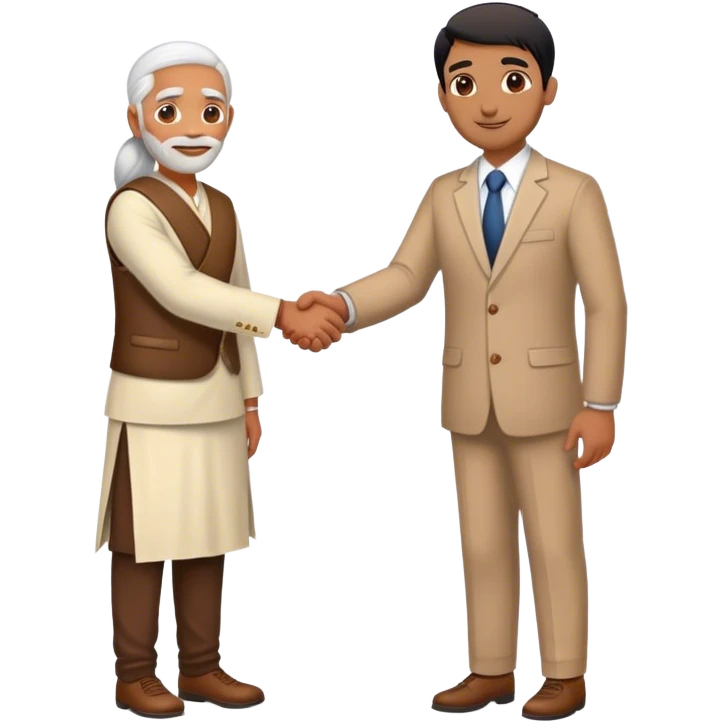 India vs New Zealand handshake  emoji