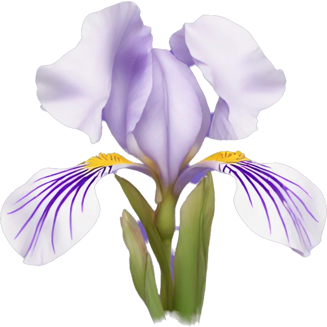 Iris flower emoji