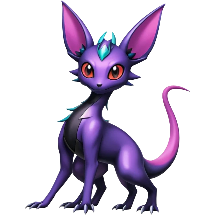 Shiny Salandit-Noivern-Umbreon-Espeon-Hybrid (Full body) emoji