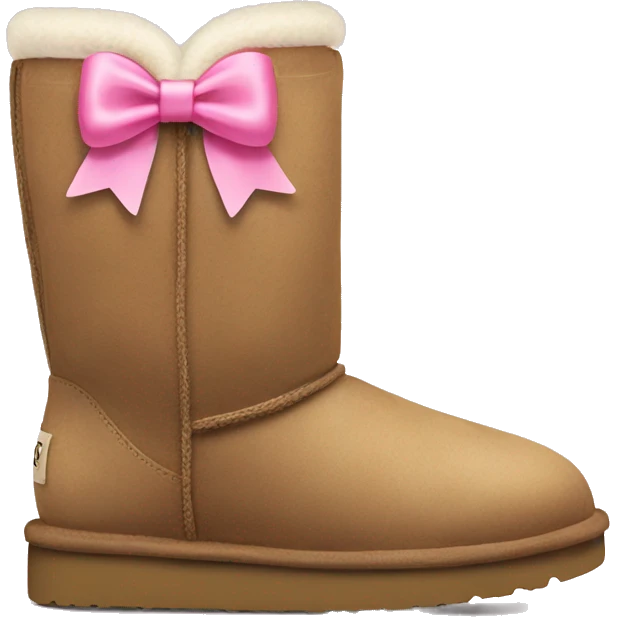 ugg boots with a pink bow emoji
