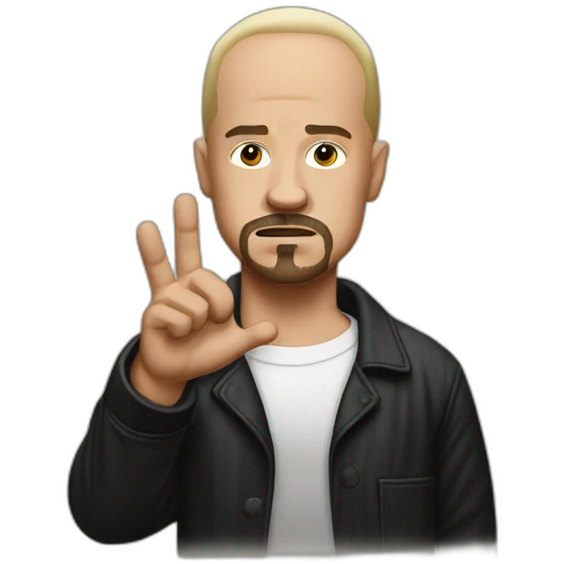 American history x with raised right hand emoji