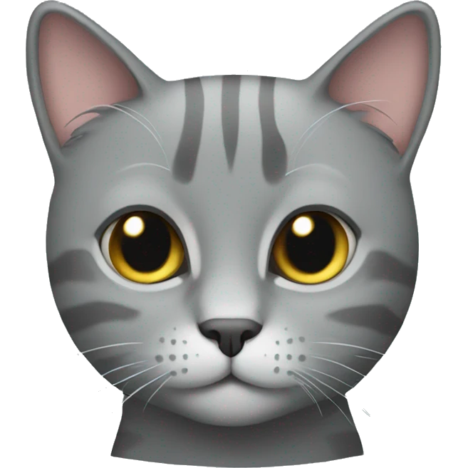Grey cat  emoji