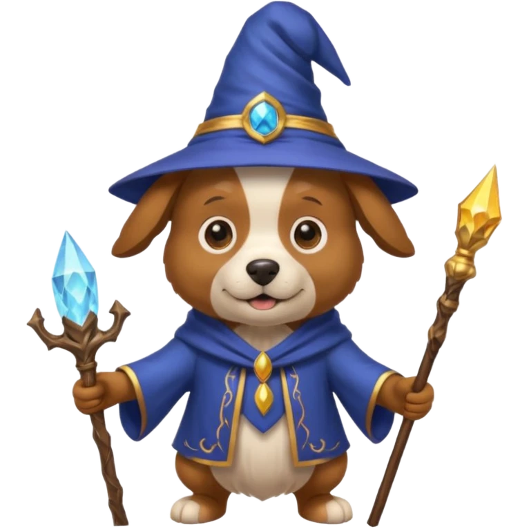 Dog wizard emoji