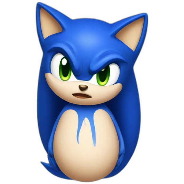Pregnant sonic emoji